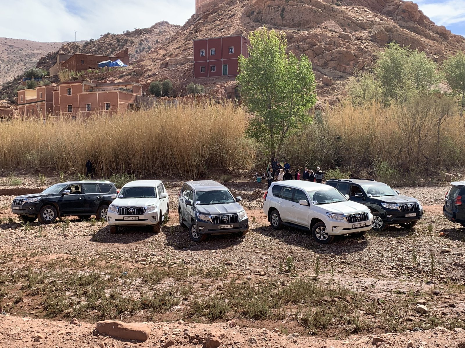 Mountain landscape along a road trip in Morocco