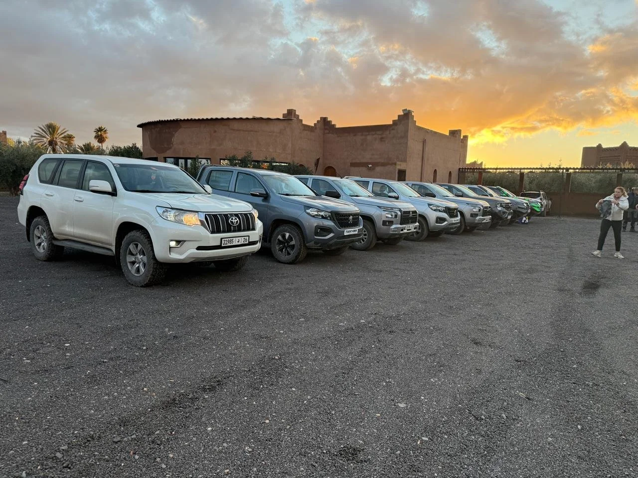 Rental vehicle available for travel in Morocco